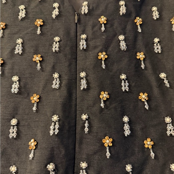 New Sani Payal Embellished Shift Mini Dress in color Black Diamond - Picture 5 of 13